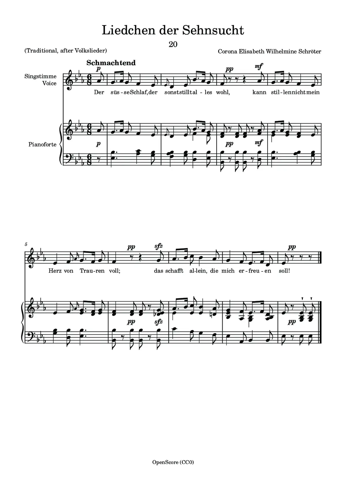 Liedchen der Sehnsucht - Page 1