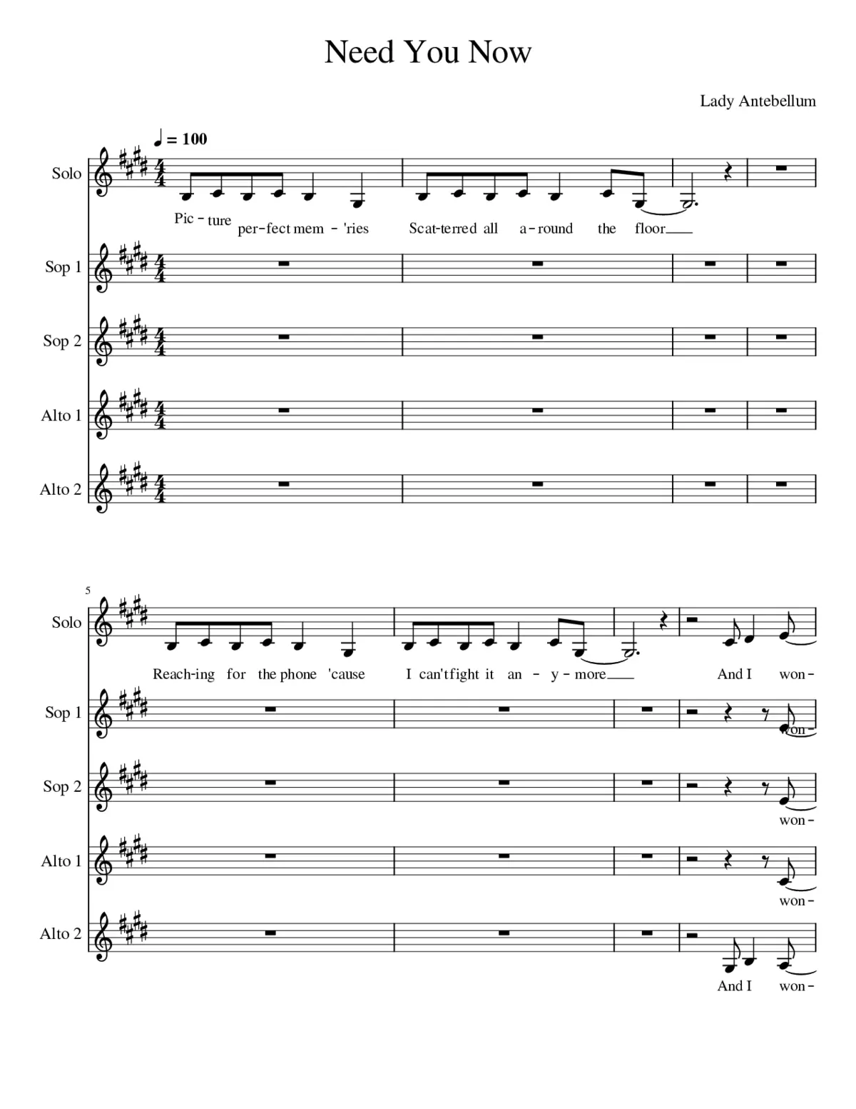 need you now - Page 1