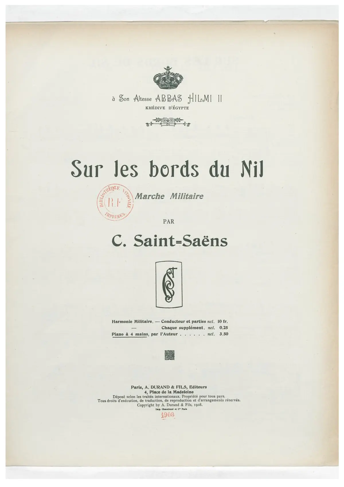 Sur les bords du Nil - Page 1