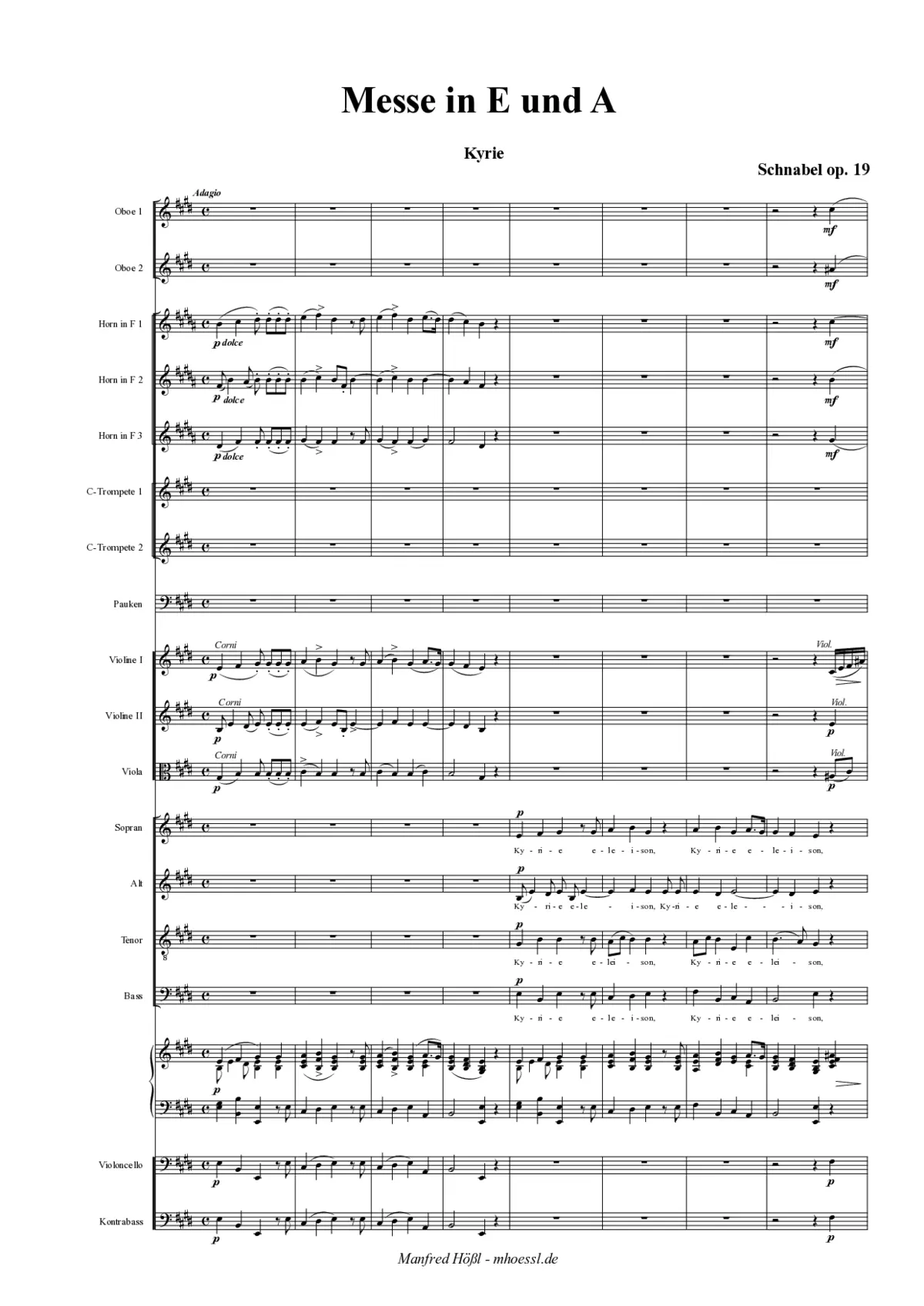 Missa in E/A - Page 1