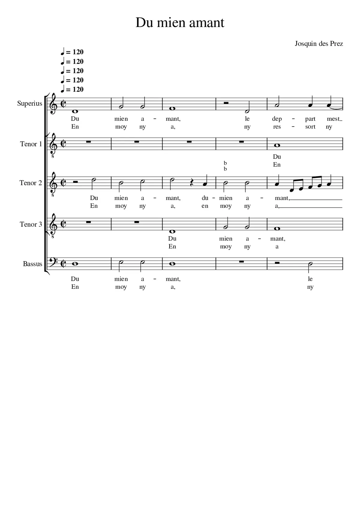 Du mien amant - Page 1