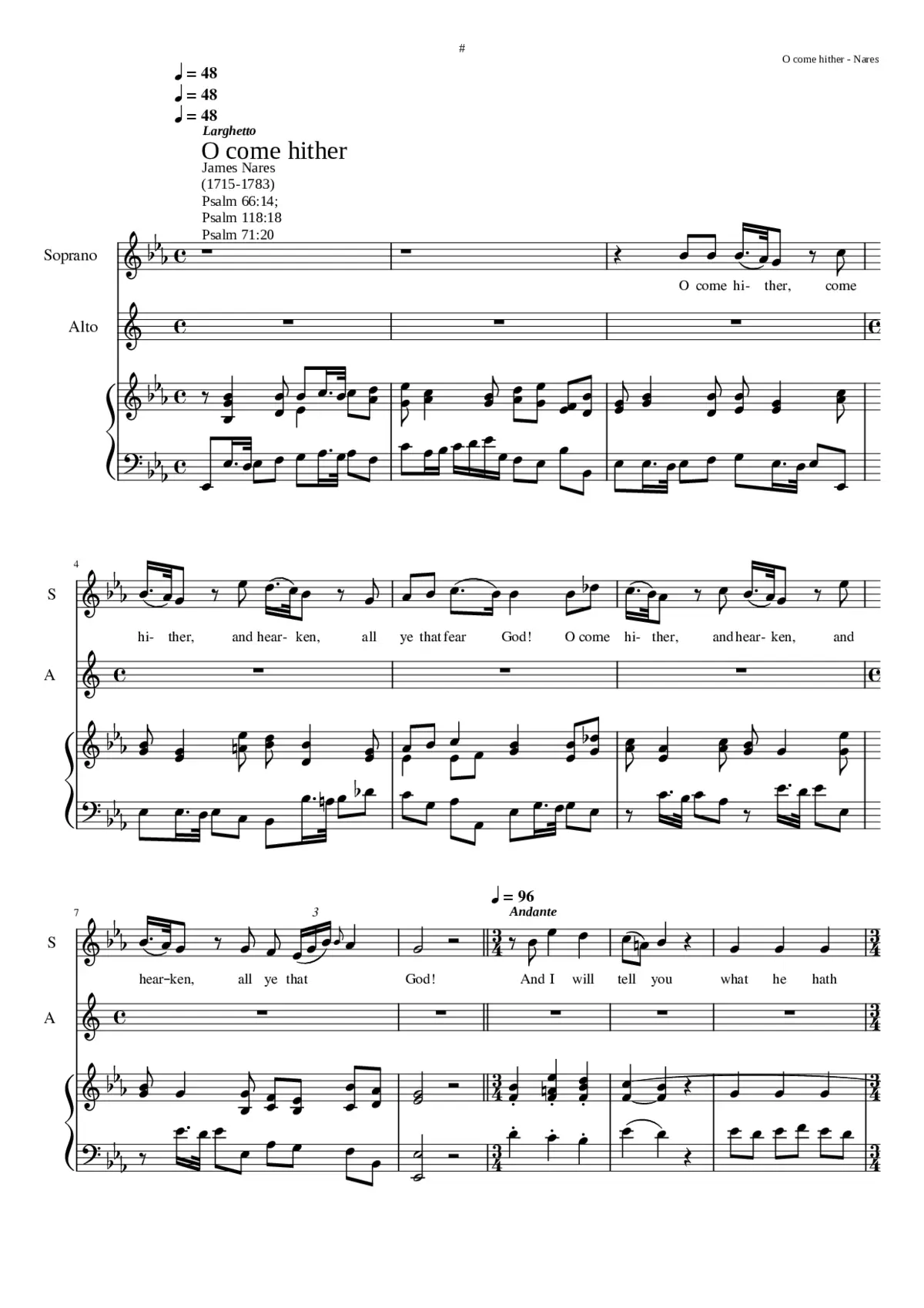 O come hither - Page 1