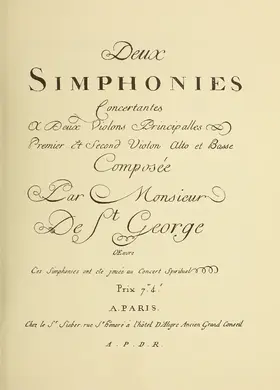 Deux symphonies concertantes ; Sinfonie Concertante XIII