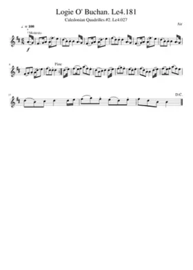 Logie O' Buchan. Le4.181