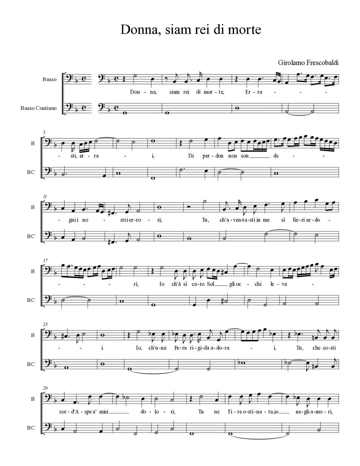 Donna, siam rei di morte - Page 1
