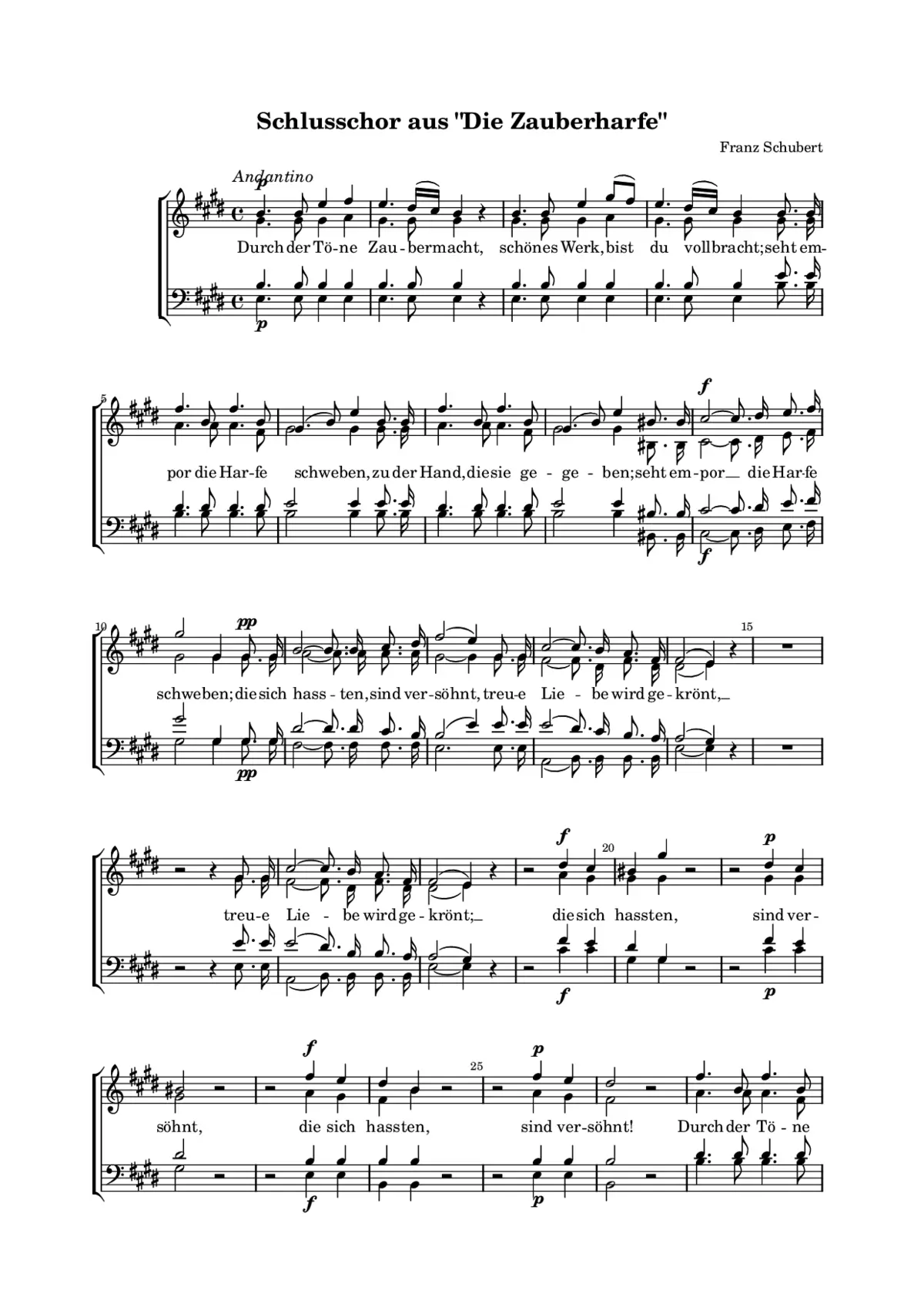 Durch der Töne Zaubermacht - Page 1