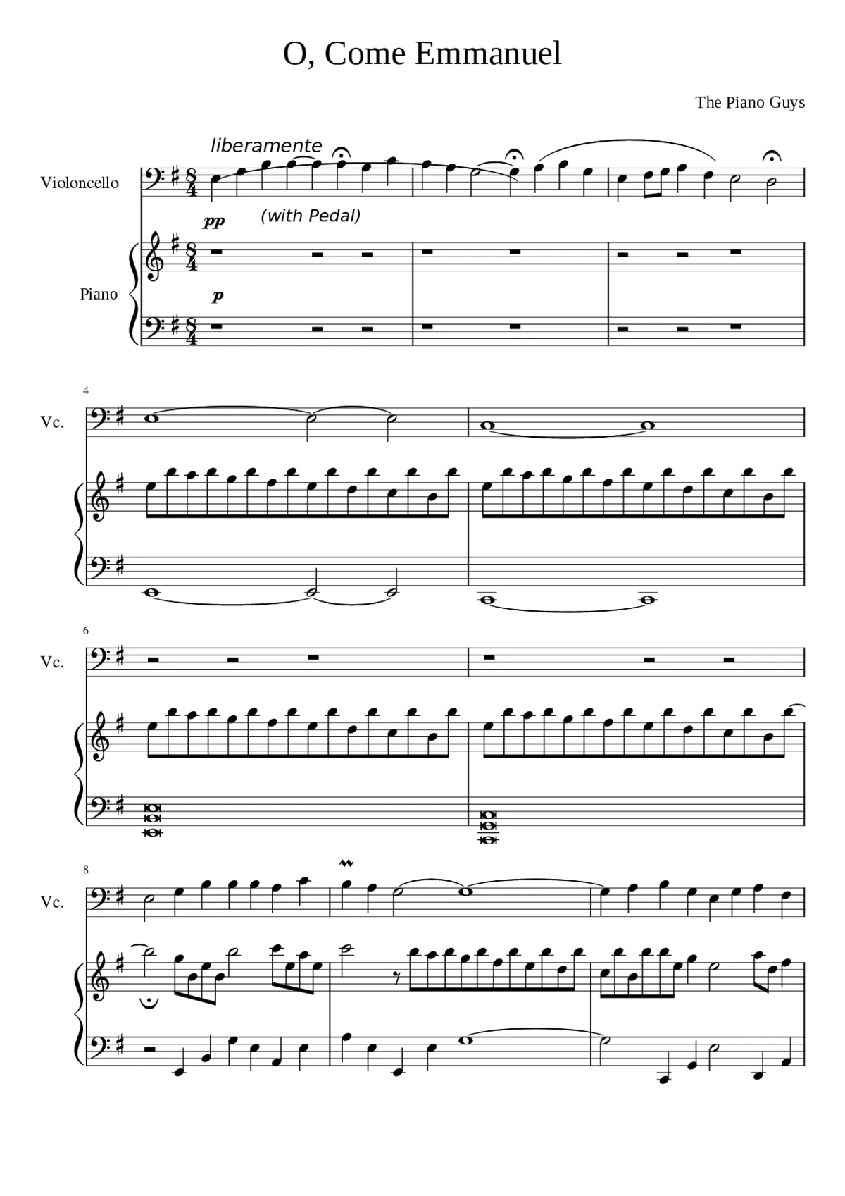 o come o come emmanuel - Page 1