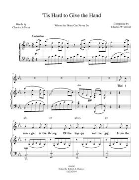 'Tis Hard to Give the Hand Where the Heart Can Never Be