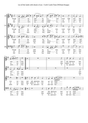 Let all the lands with shouts of joy