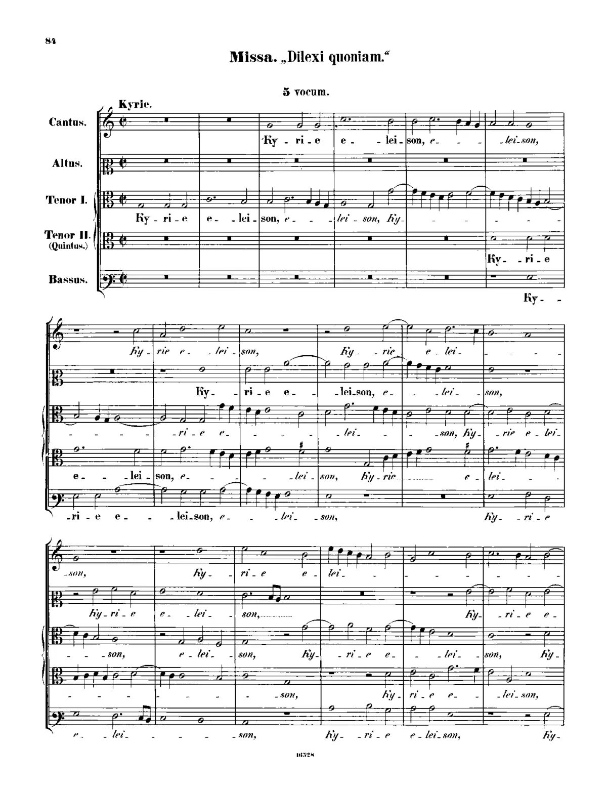 Missa Dilexi quoniam - Page 1