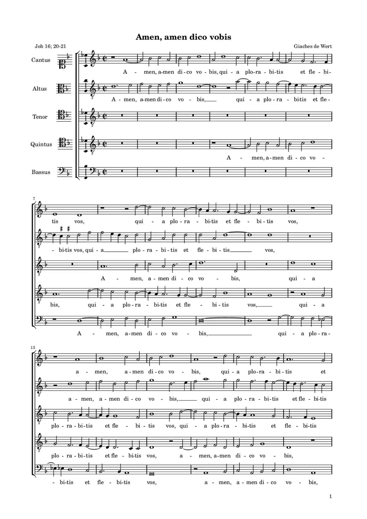 Amen, amen dico vobis - Page 1
