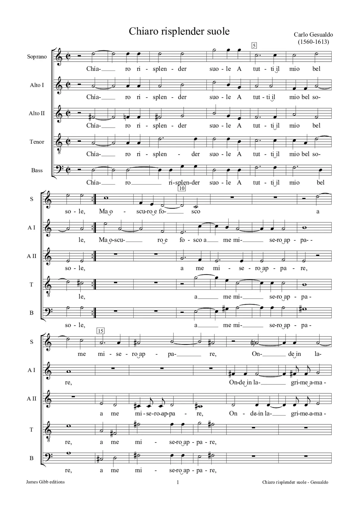 Chiaro risplender suole - Page 1