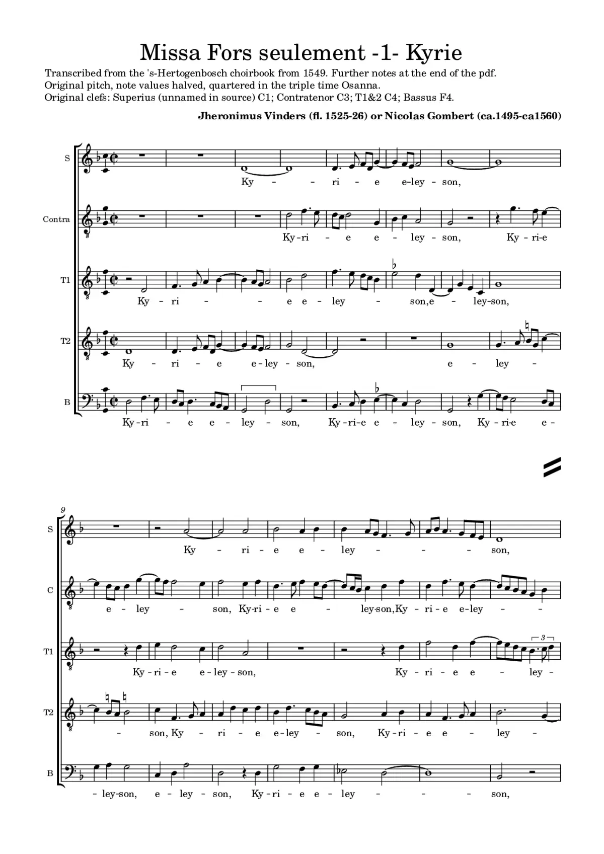 Missa Fors seulement - Page 1