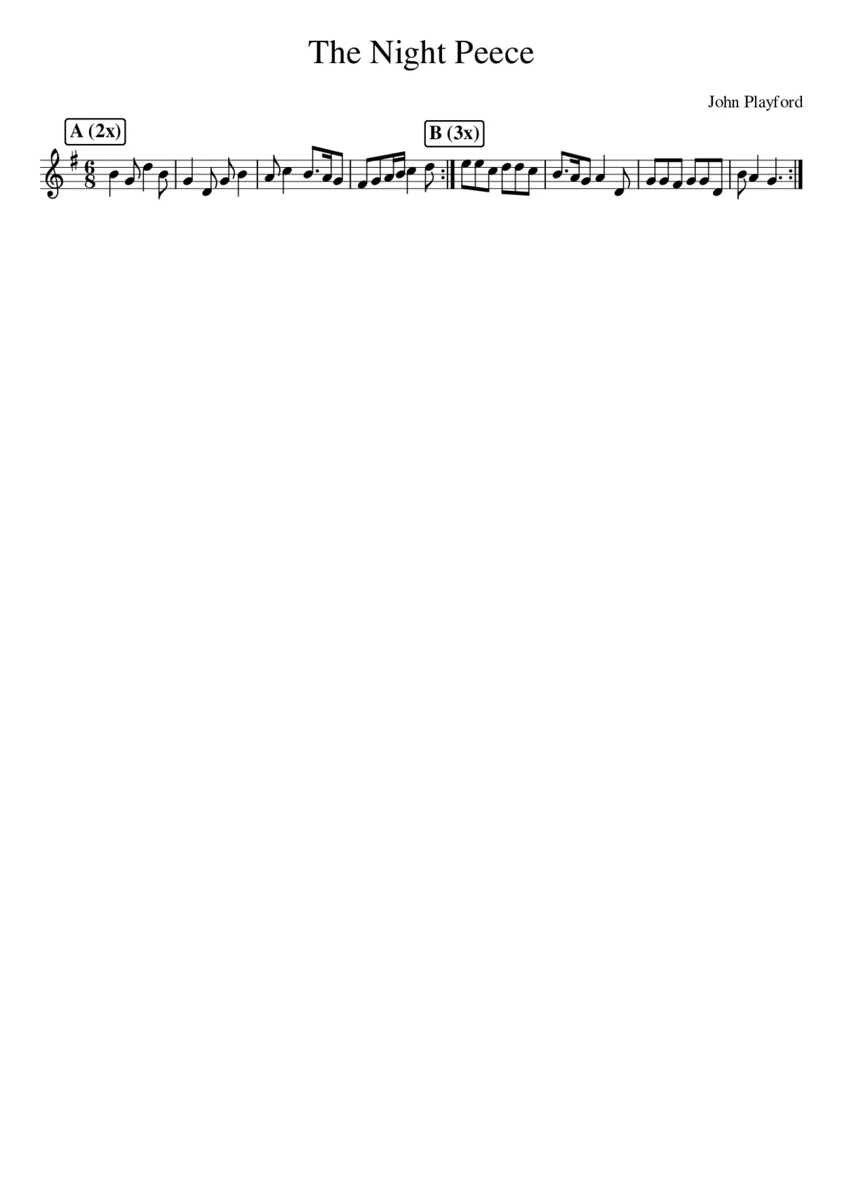 The Night Peece - Page 1