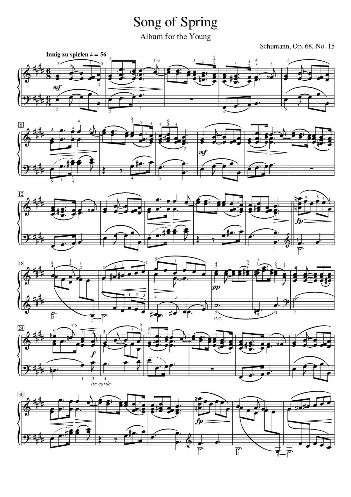 Album für die Jugend Op.68 - Page 1