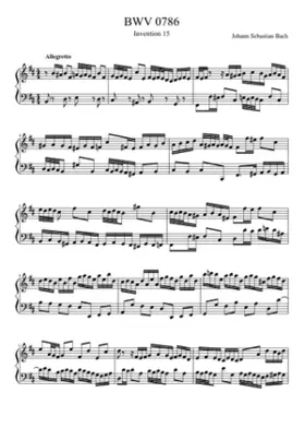 Invention in B minor BWV 786
