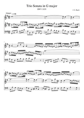 Trio Sonata in G major BWV 1039
