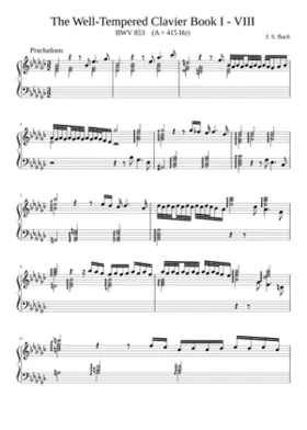 Prelude in E-flat minor and Fugue in D-sharp minor BWV 853