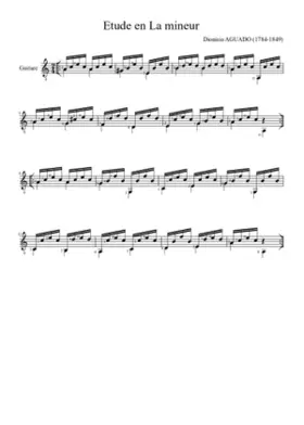 etude in a minor