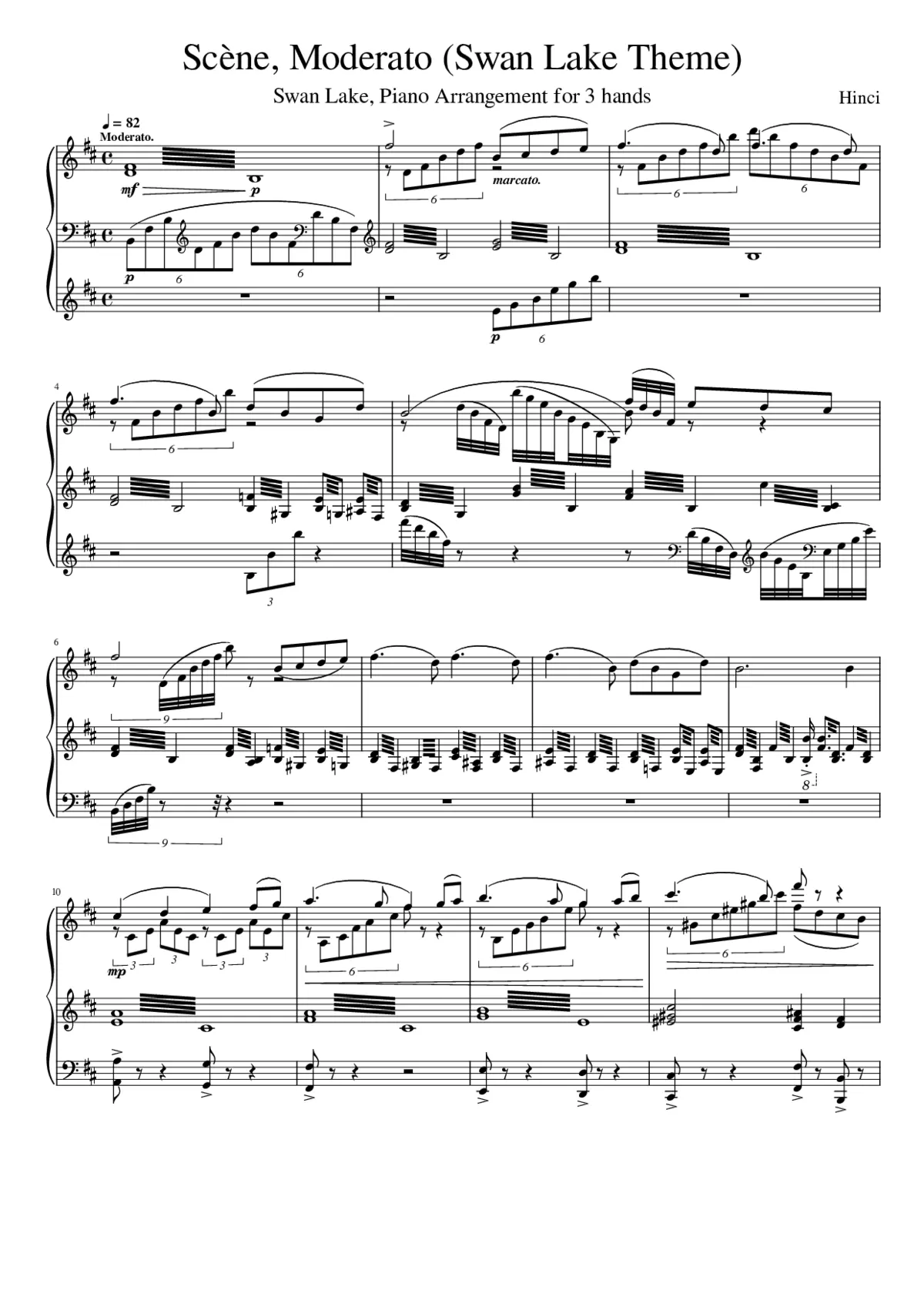 Swan Lake (ballet) Op.20 - Page 1