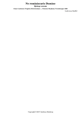 Ne reminiscaris Domine