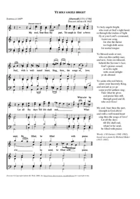 Ye holy angels bright