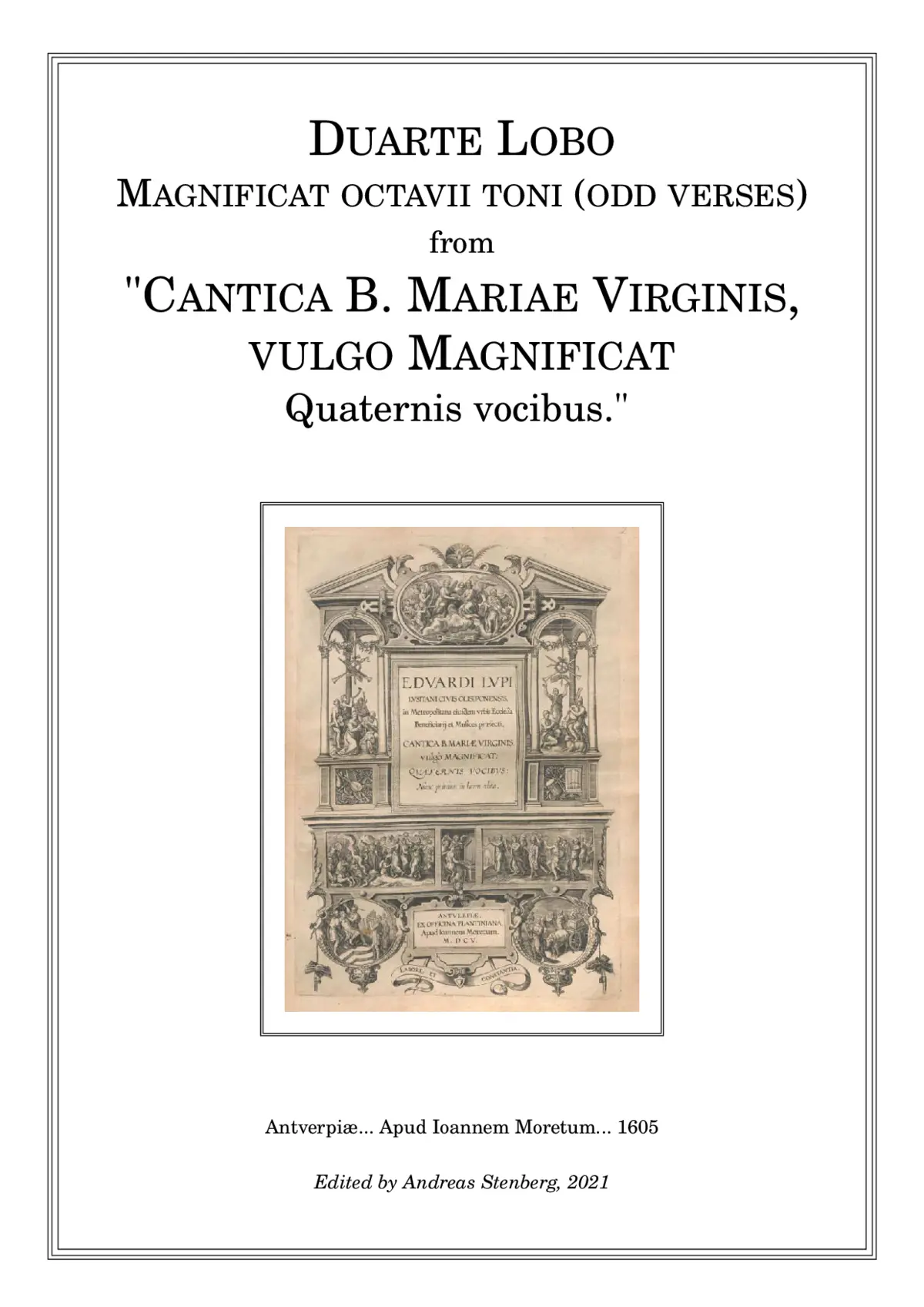 Magnificat octavii toni (odd verses) - Page 1