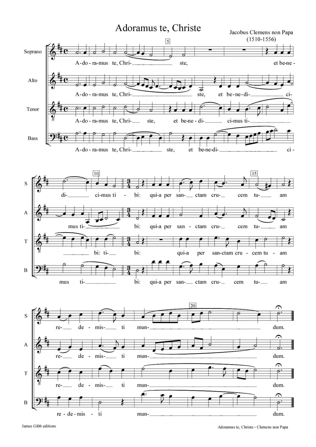 Adoramus te, Christe - Page 1