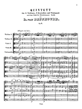 String Quintet No.1 in E-flat major