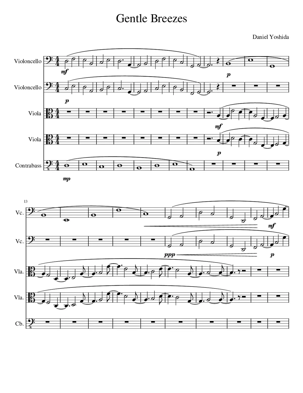 Gentle Breezes - Page 1