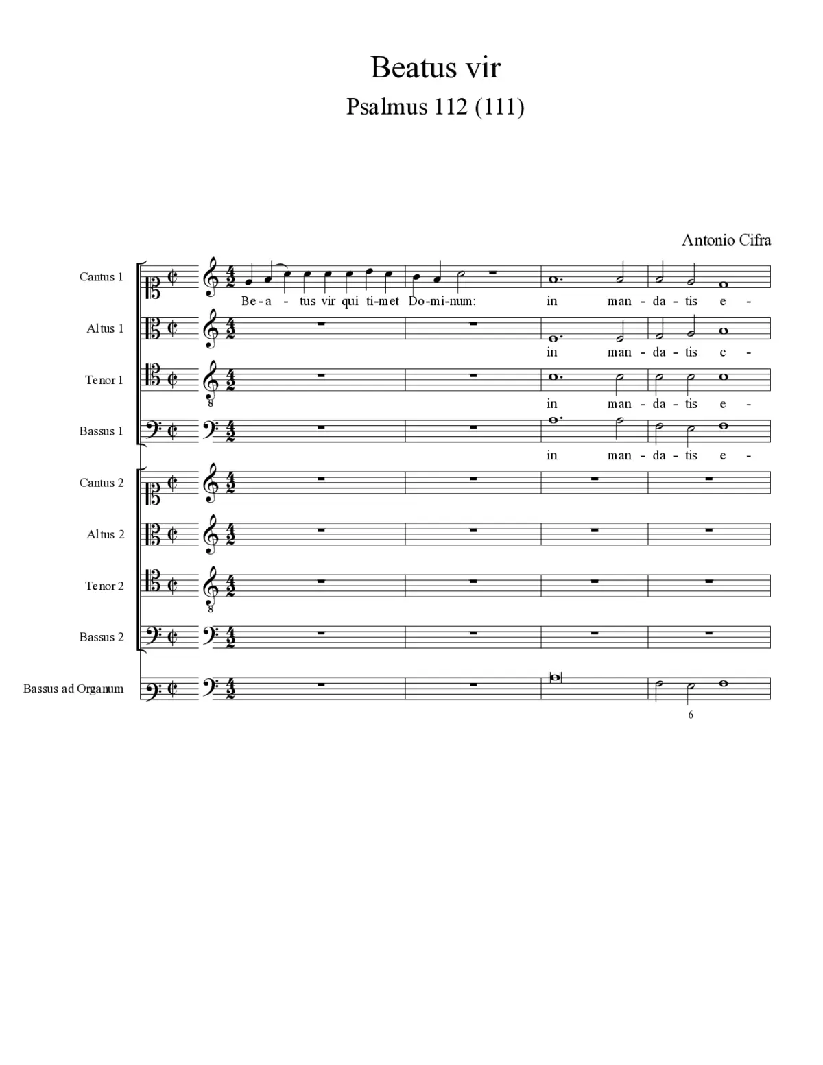 Beatus vir - Page 1