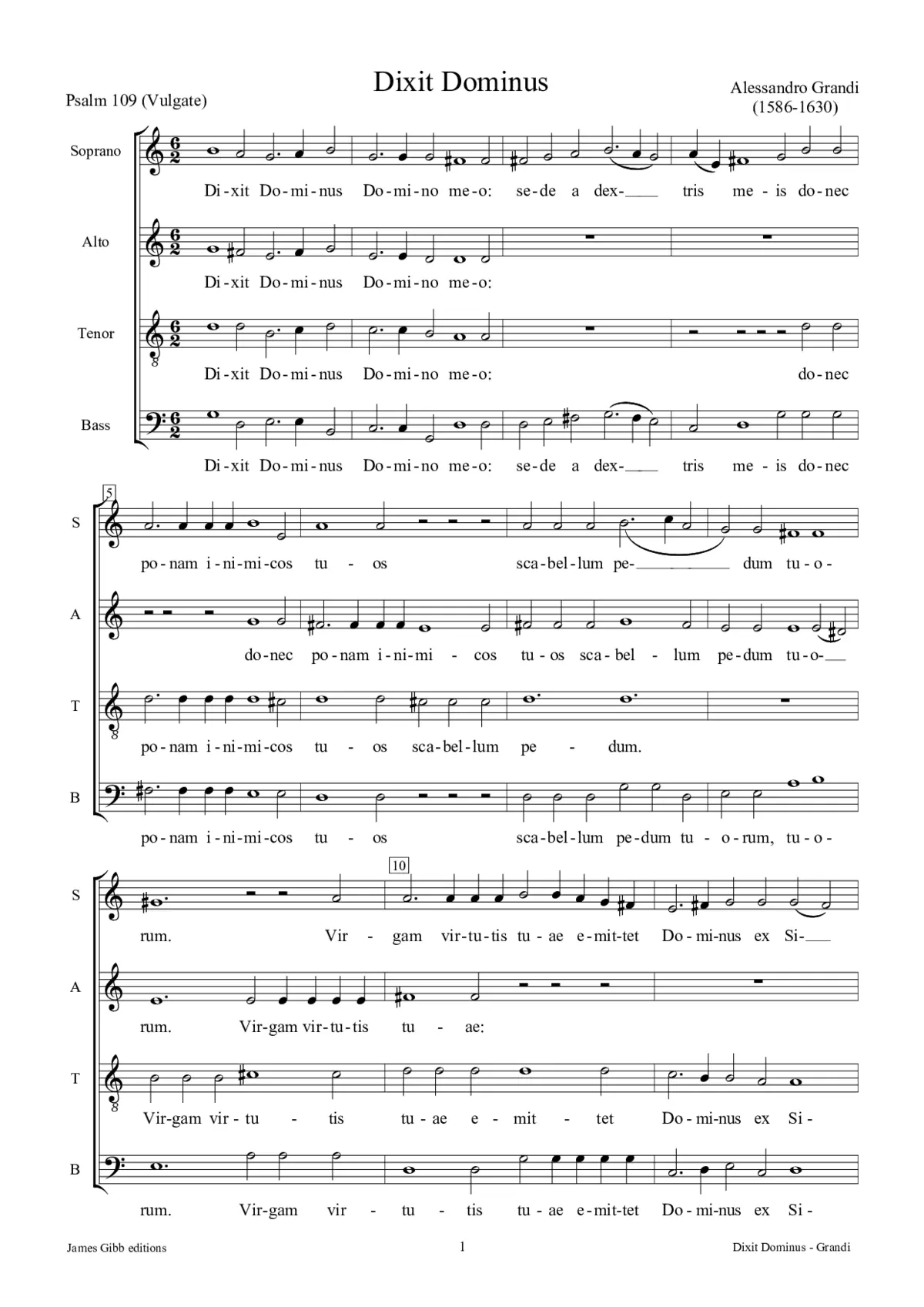 Dixit Dominus - Page 1