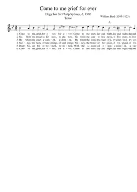 Come to me grief for ever