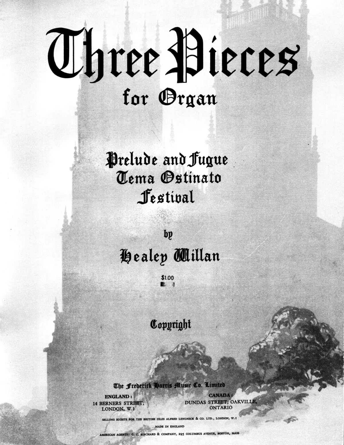 3 Pieces for Organ - Page 1