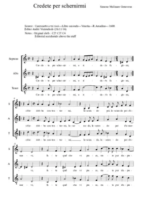 Credete per schernirmi