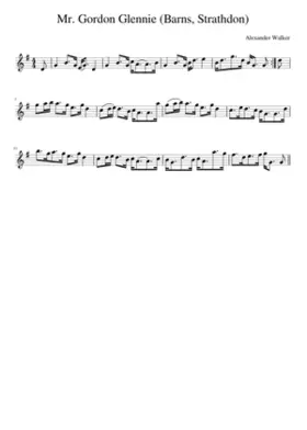 Mr. Gordon Glennie (Barns Strathdon)