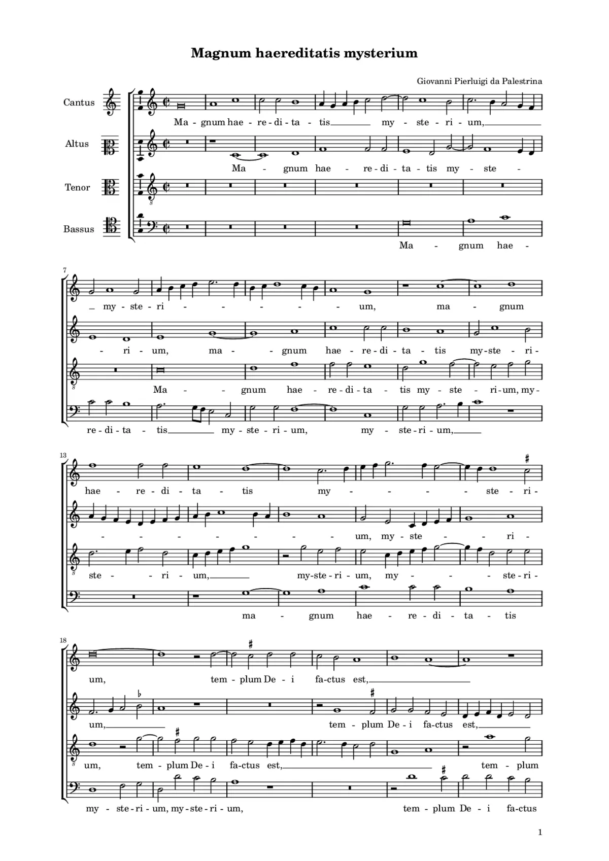 Magnum haereditatis mysterium - Page 1