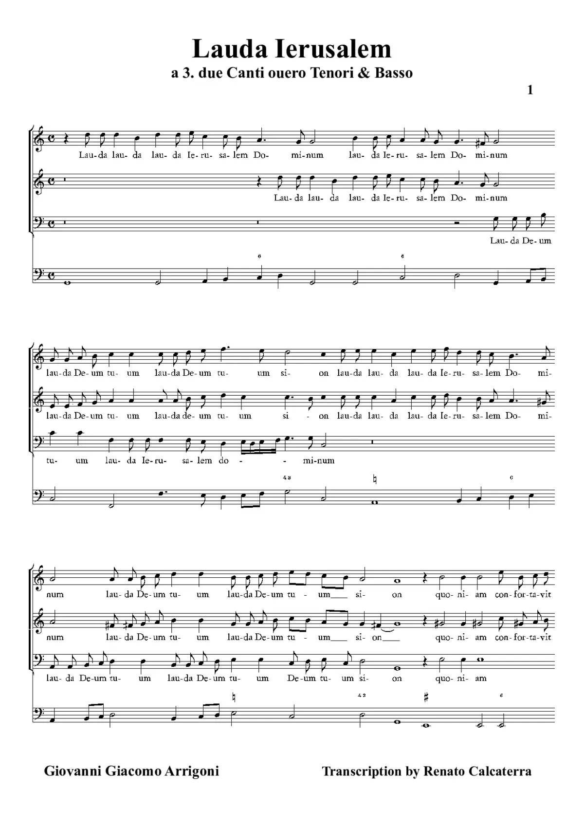 Lauda Ierusalem - Page 1