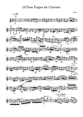 12-Tone Fugue for Clarinet