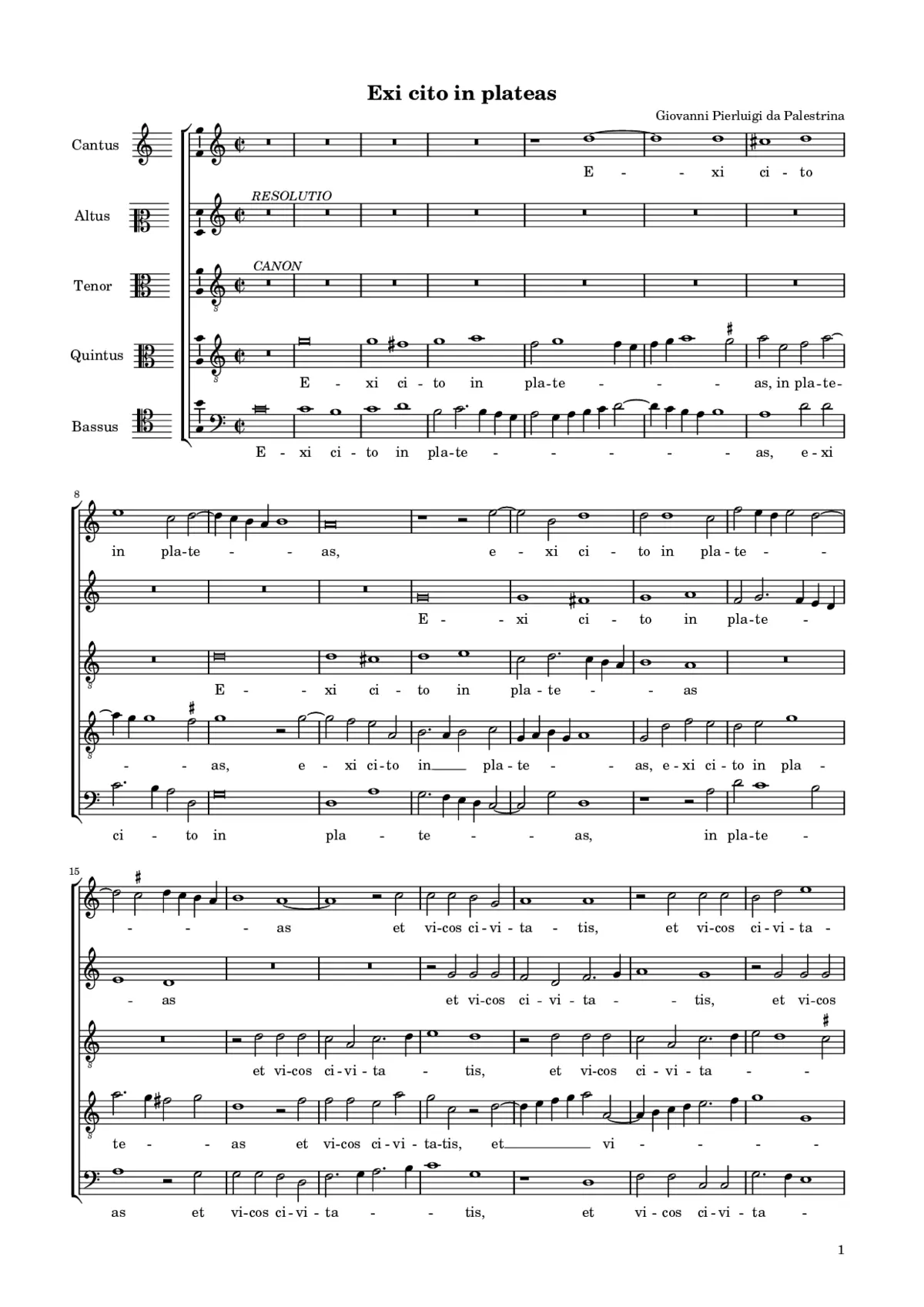 Exi cito in plateas - Page 1
