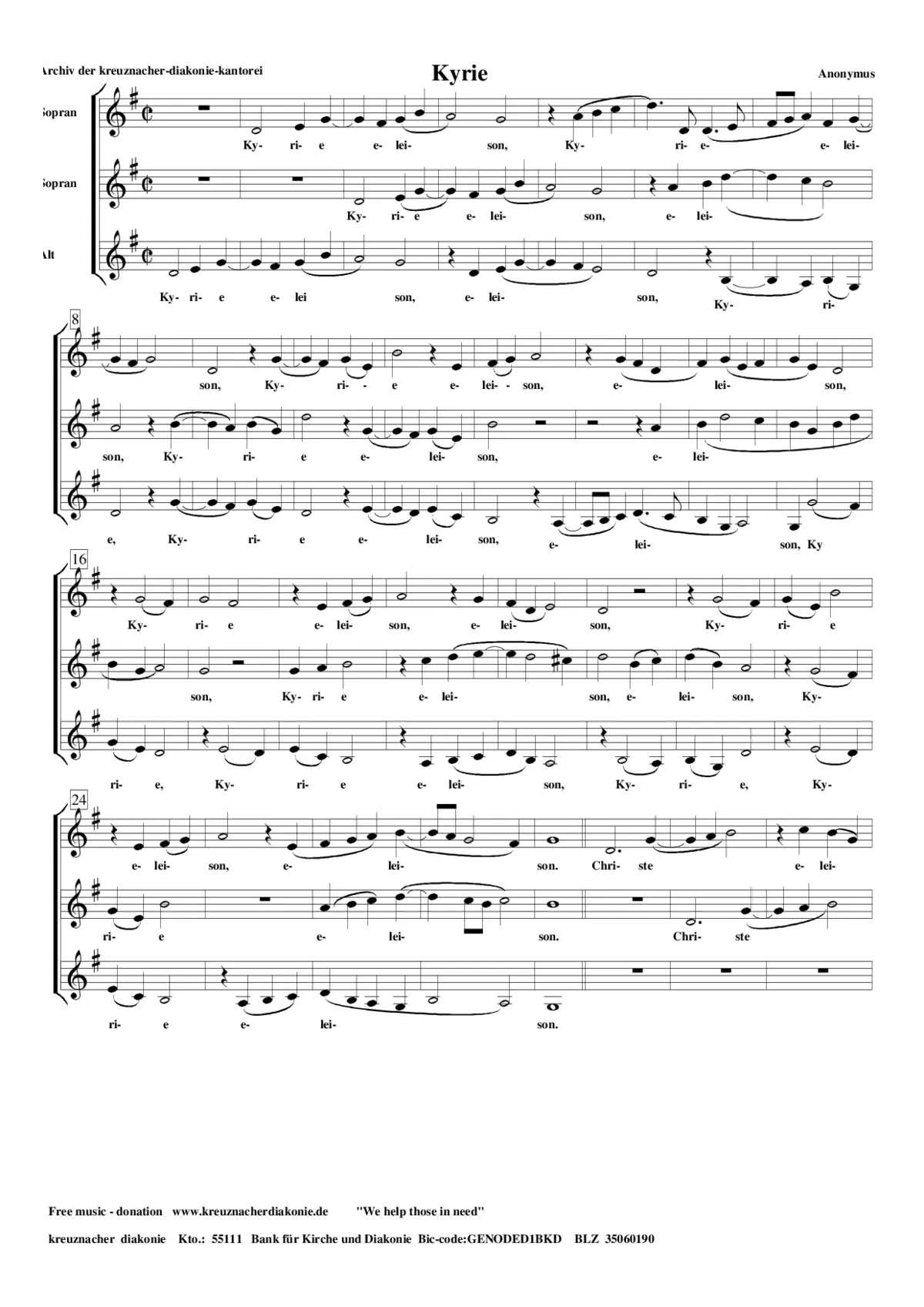 Missa Trium Vocum - Page 1