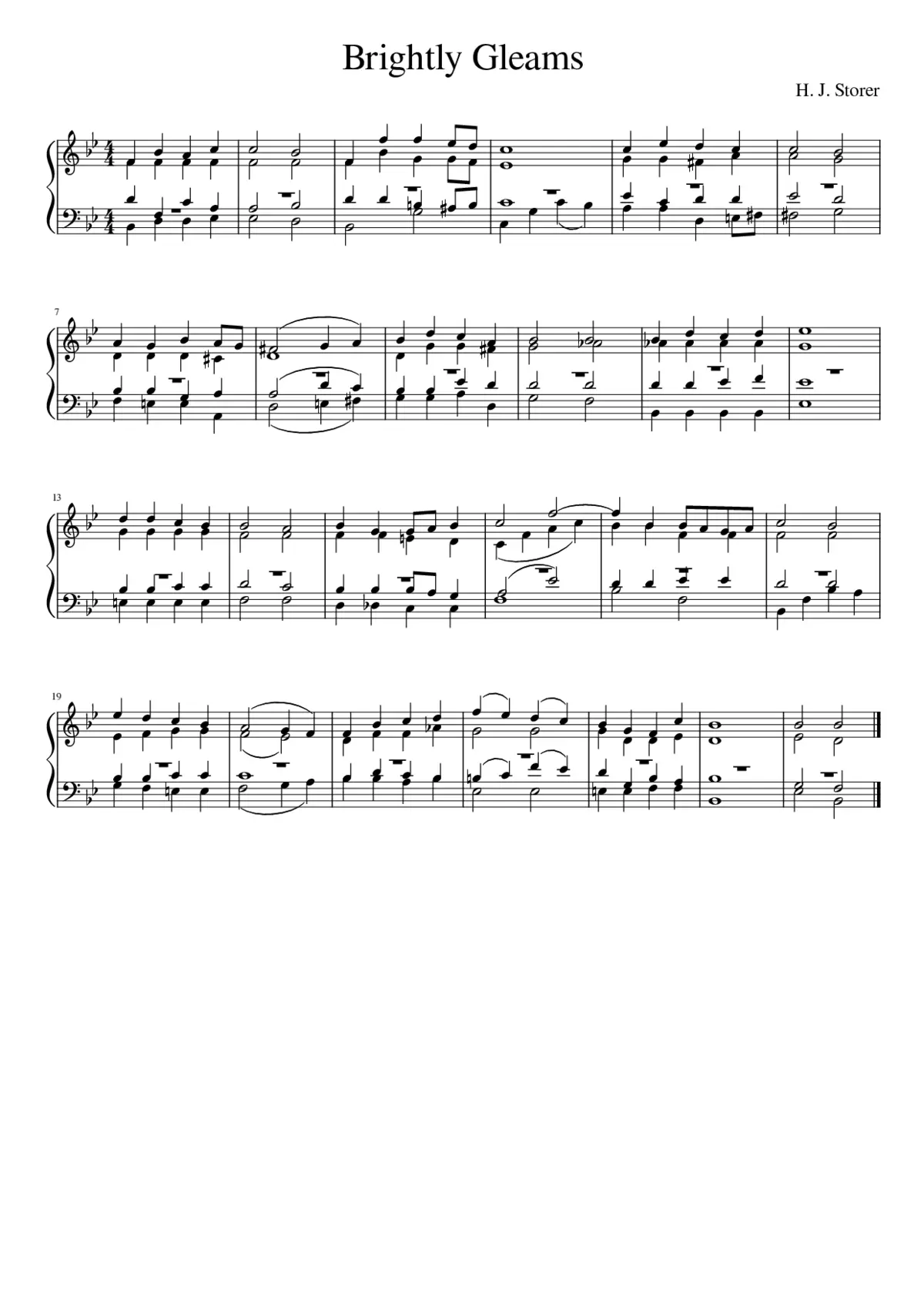 BRIGHTLY GLEAMS (Storer) - Page 1