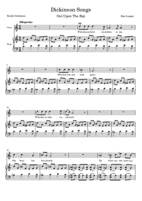 Dickinson Songs: Out Upon The Bay