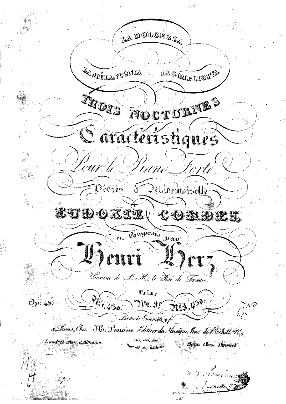 3 Nocturnes caractéristiques - Page 1