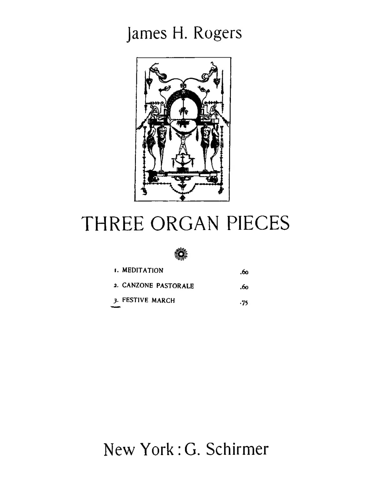 3 Organ Pieces - Page 1