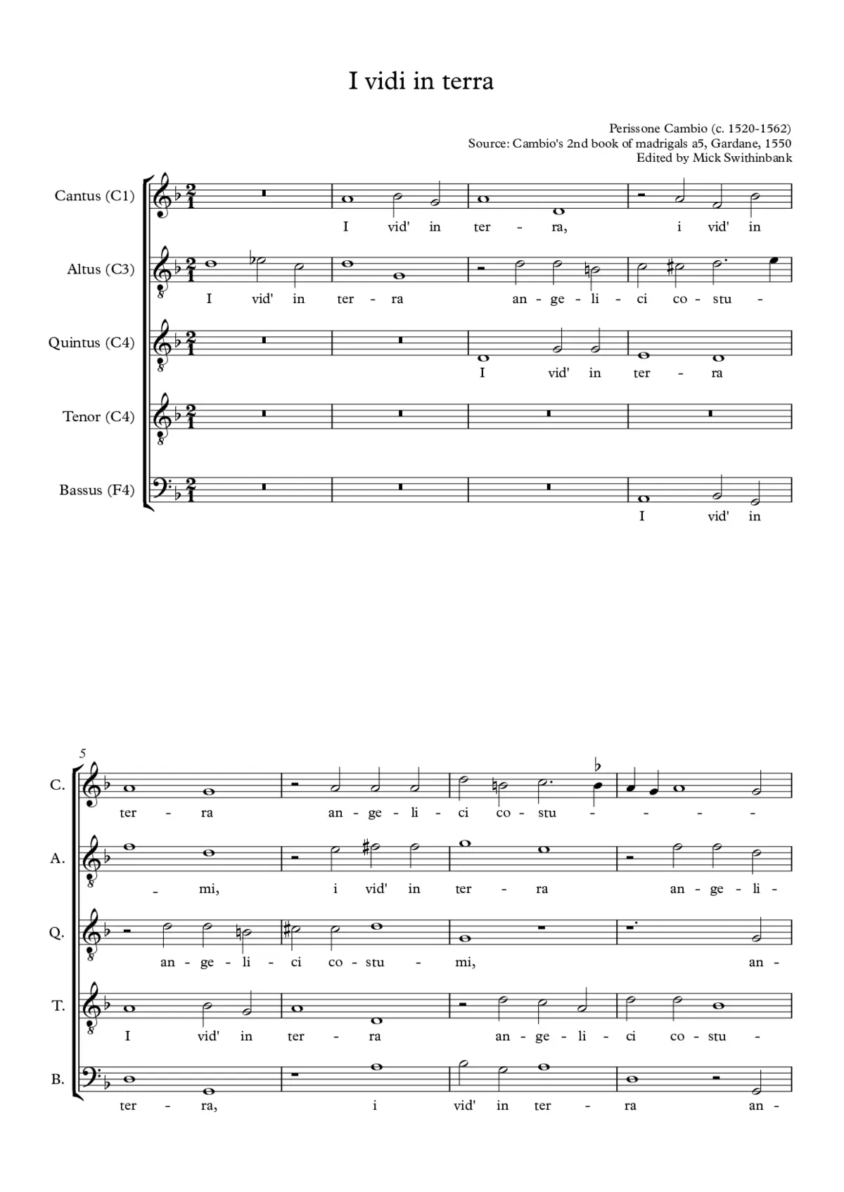 I' vidi in terra - Page 1