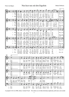 Nun lasst uns mit den Engelein