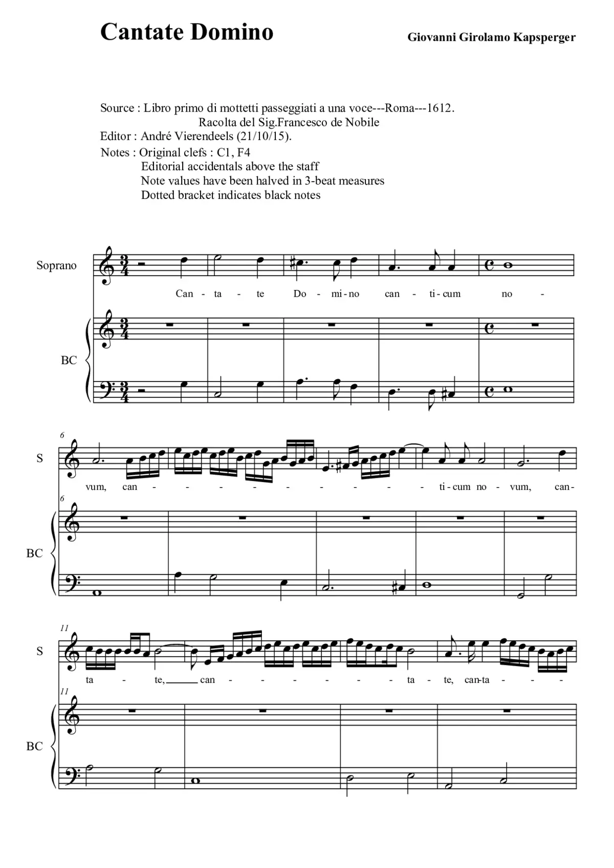 Cantate Domino - Page 1