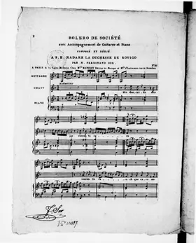 Boléro de société