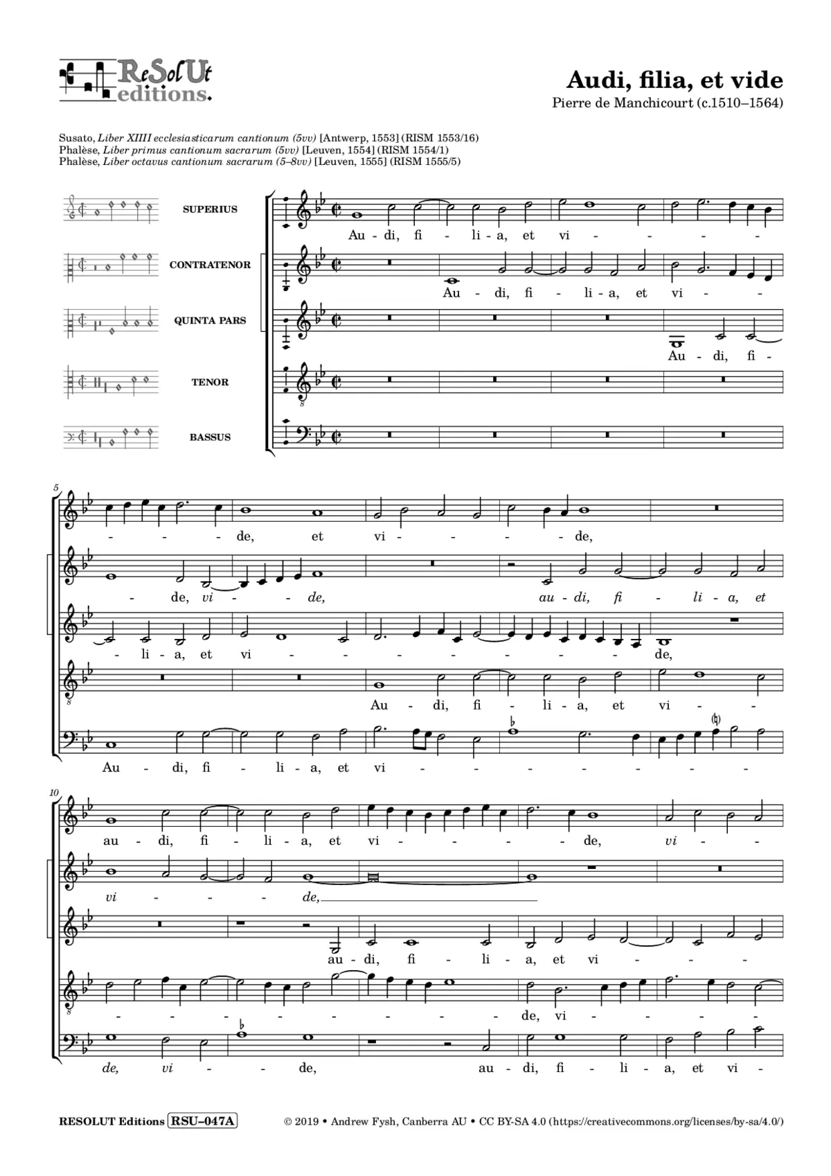Audi, filia, et vide - Page 1